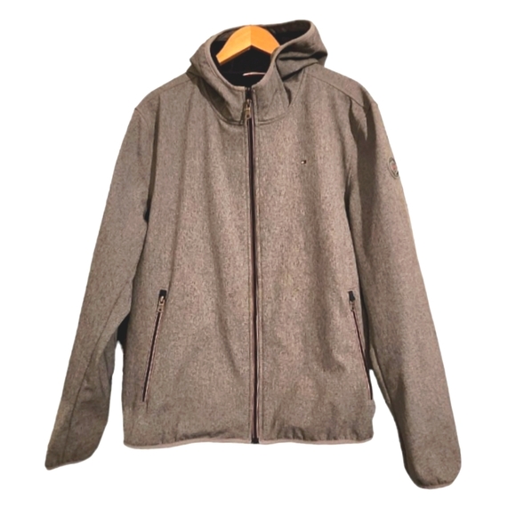 Tommy Hilfiger Gray Men's Hooded Performance Soft Shell Jacket - Picture 4 of 9